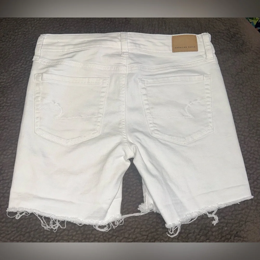 American Eagle Outfitters Women's White Denim Shorts